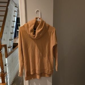 100% CASHMERE Only Mine Tan Cowl Neck Sweater